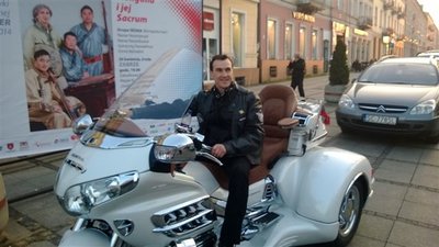 Specjalna fotka dla Wielkiego na super Goldwingu