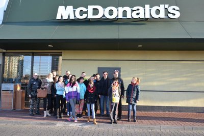 Na zakończenie poczęstunek w restauracji Mc Donald. Dzieci zgłodniały więc apetyty dopisywały.